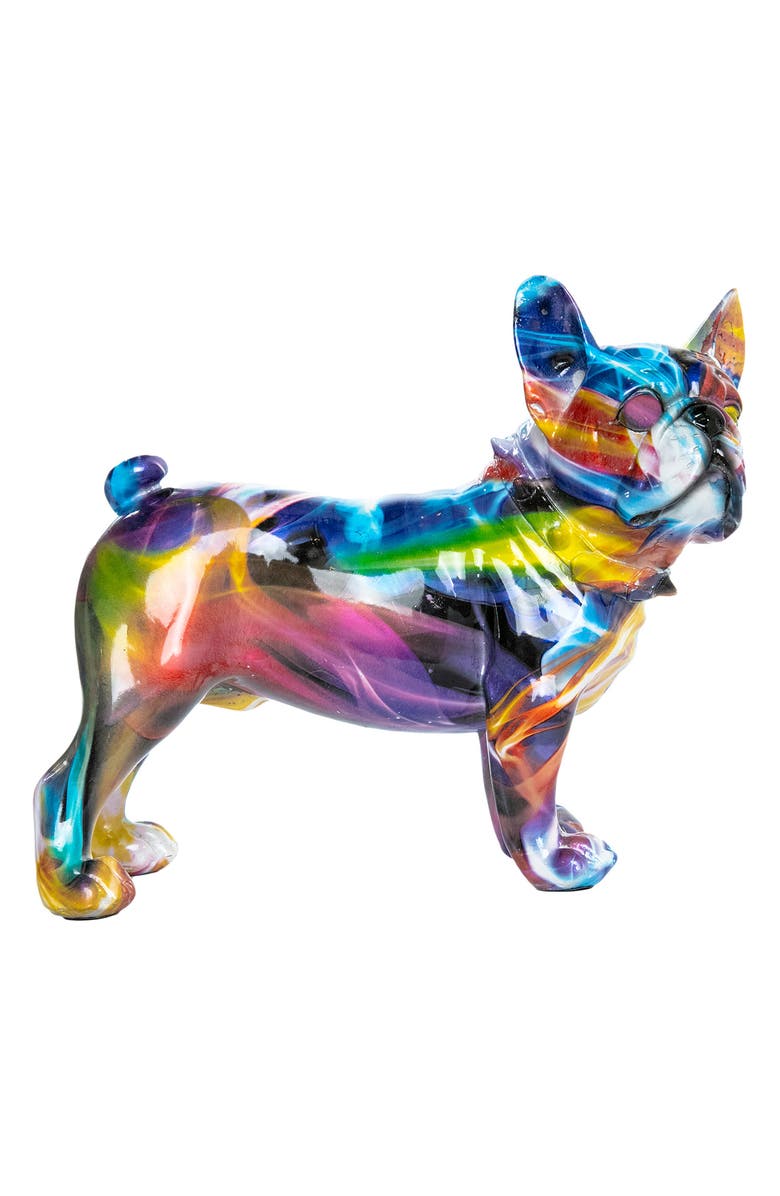INTERIOR ILLUSIONS Plus Smoke Art Bulldog Ears Up, Alternate, color, Multi-Color