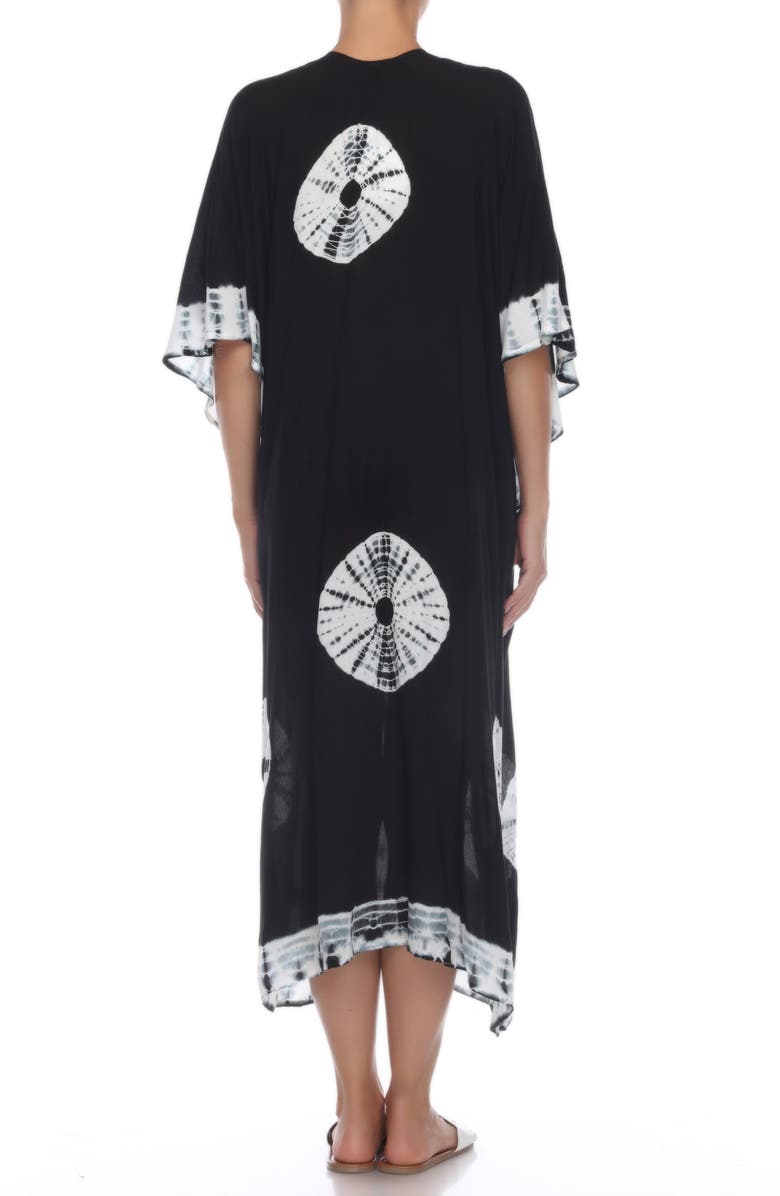 BOHO ME Tie Dye Ruana, Alternate, color, Black