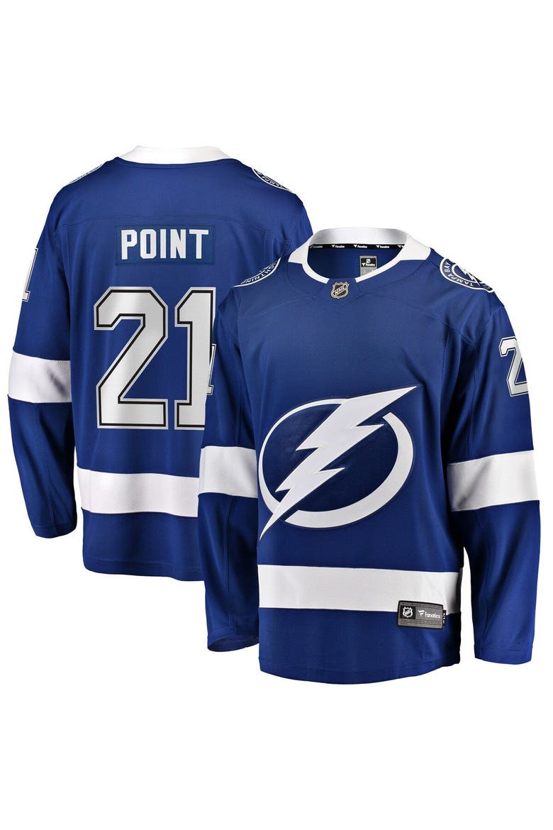 Men's Fanatics Branded Brayden Point Blue Tampa Bay Lightning Home Premier Breakaway Player Jersey, Main, color, Blue