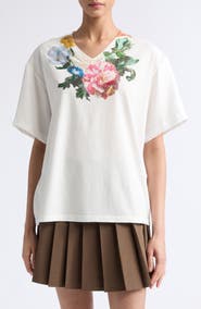 Maison Margiela Flower Graphic T-Shirt