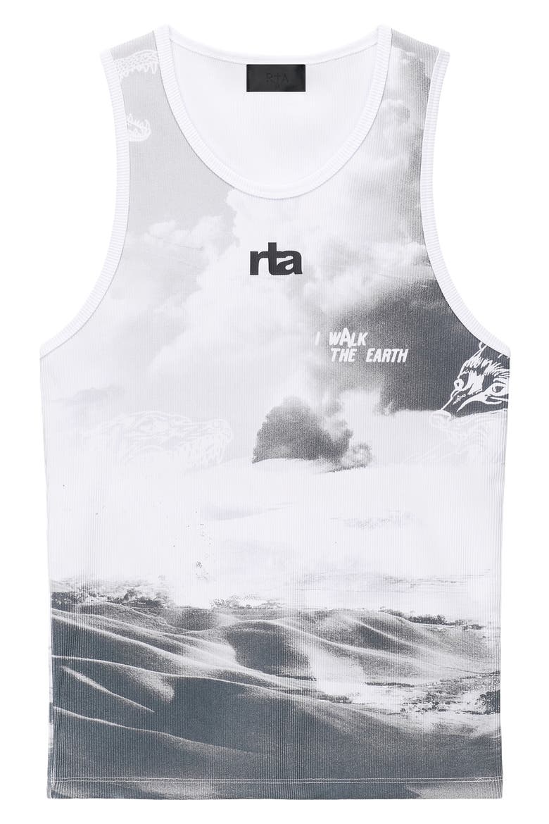 Sylvain Graphic Tank Top, Main, color, GREY CHAPARRAL