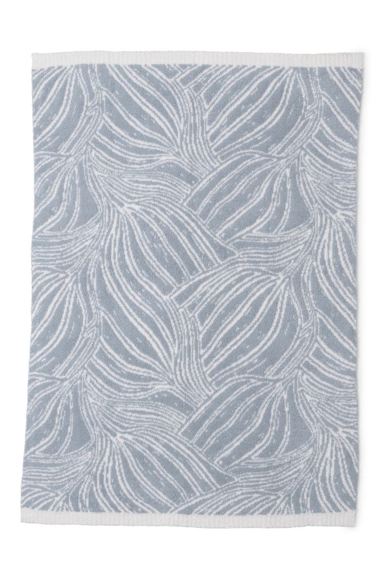 CozyChic® Flowing Petals Throw Blanket, Alternate, color, MOONWATER/ PEARL