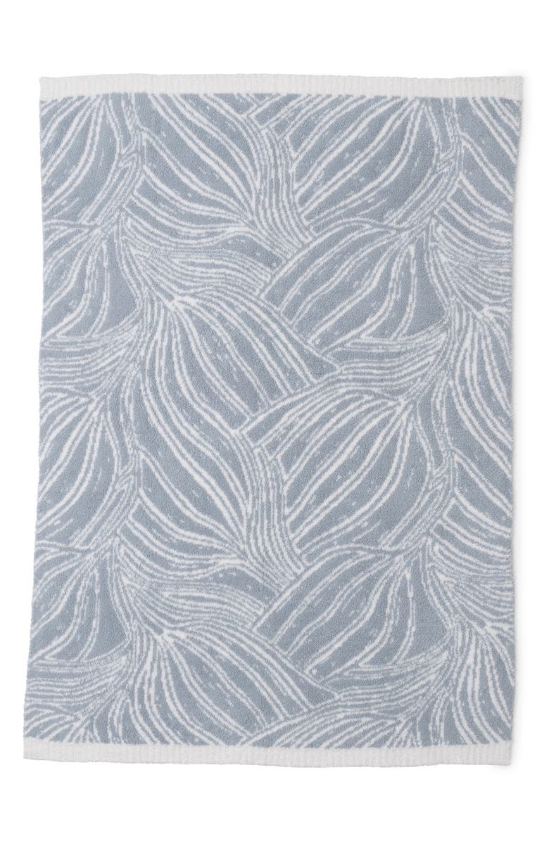 Barefoot Dreams<sup>®</sup> CozyChic<sup>®</sup> Flowing Petals Throw Blanket, Alternate, color, Moonwater/ Pearl