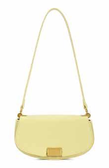 Rib Buckle Shoulder Bag