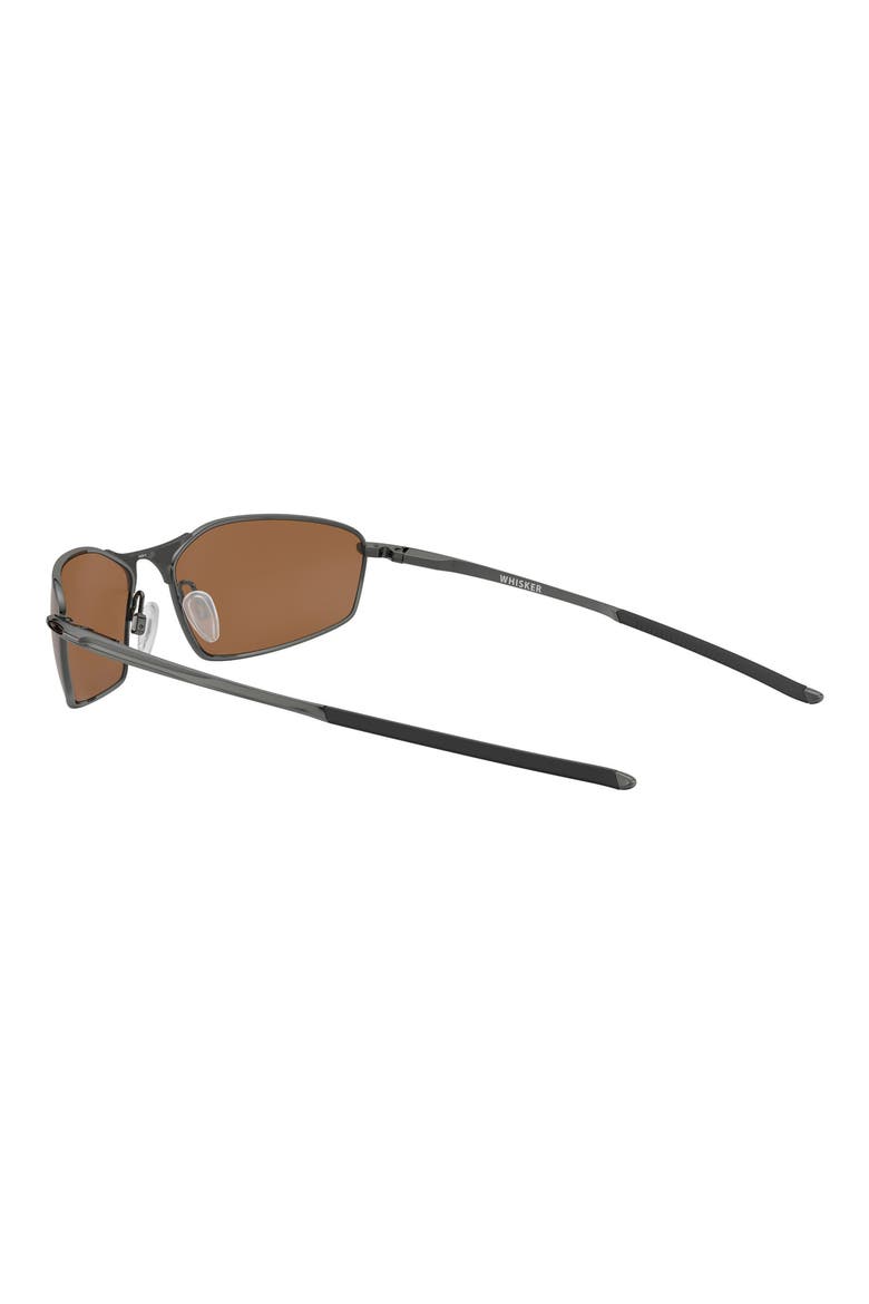 60mm Polarized Rectangle Sunglasses, Alternate, color, TUNGSTEN/ PRIZM TUNGSTEN