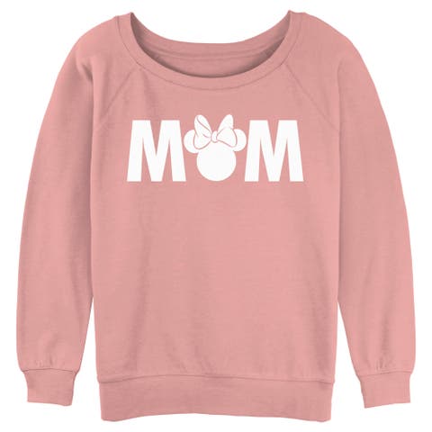 Junior's Mickey & Friends Mother's Day Minnie Mouse Mom  Sweatshirt