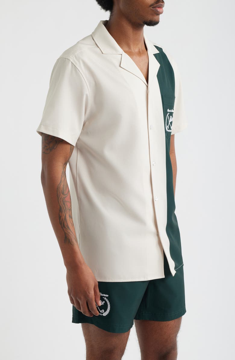 MAVRANS Club House Weekend Camp Shirt, Alternate, color, White