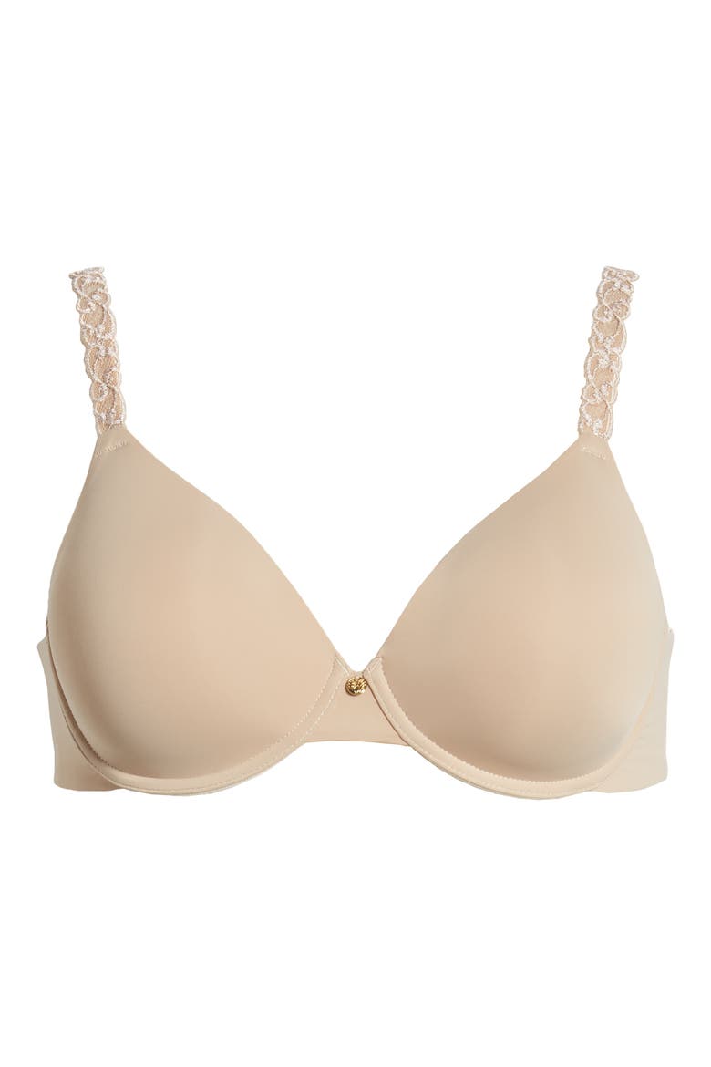 Pure Luxe Underwire T-Shirt Bra, Alternate, color, CAFE