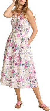Tommy Bahama Floral Gardens Sleeveless Midi Dress