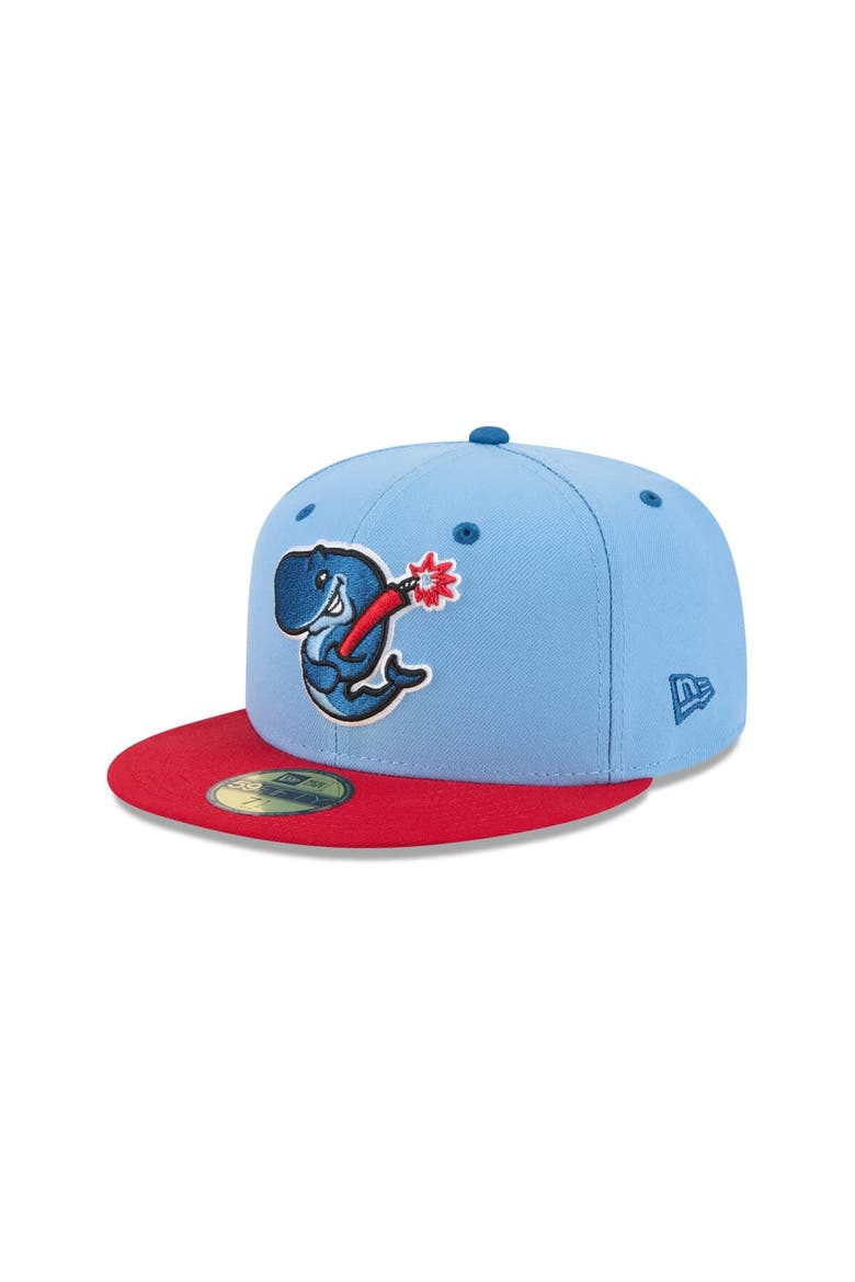 Men's New Era  Blue Eugene Emeralds Theme Nights 59FIFTY Fitted Hat, Alternate, color, Blue
