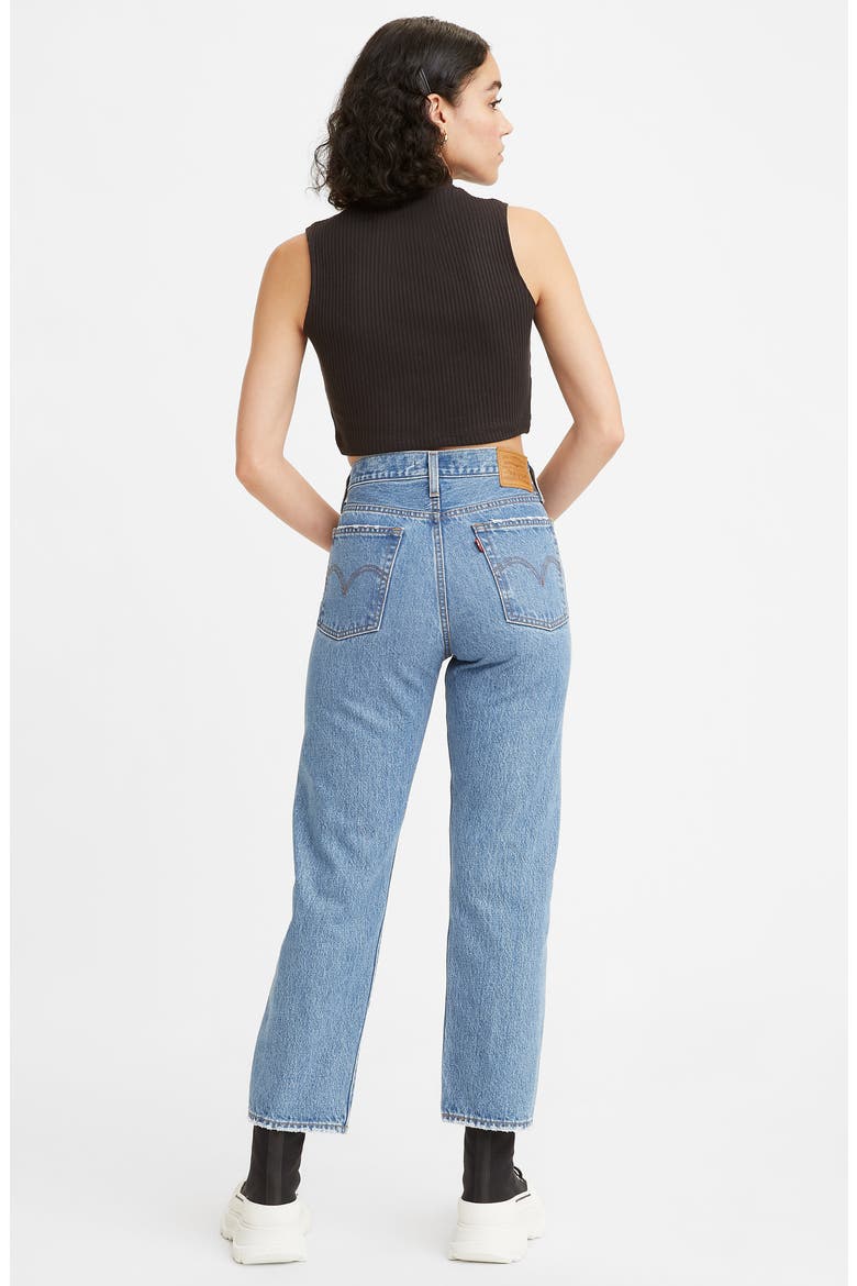 Levi's® Wedgie High Waist Straight Leg Jeans, Alternate, color, OXNARD HAZE