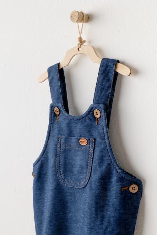 Andy Wawa Casual Pocket Romper In Indigo