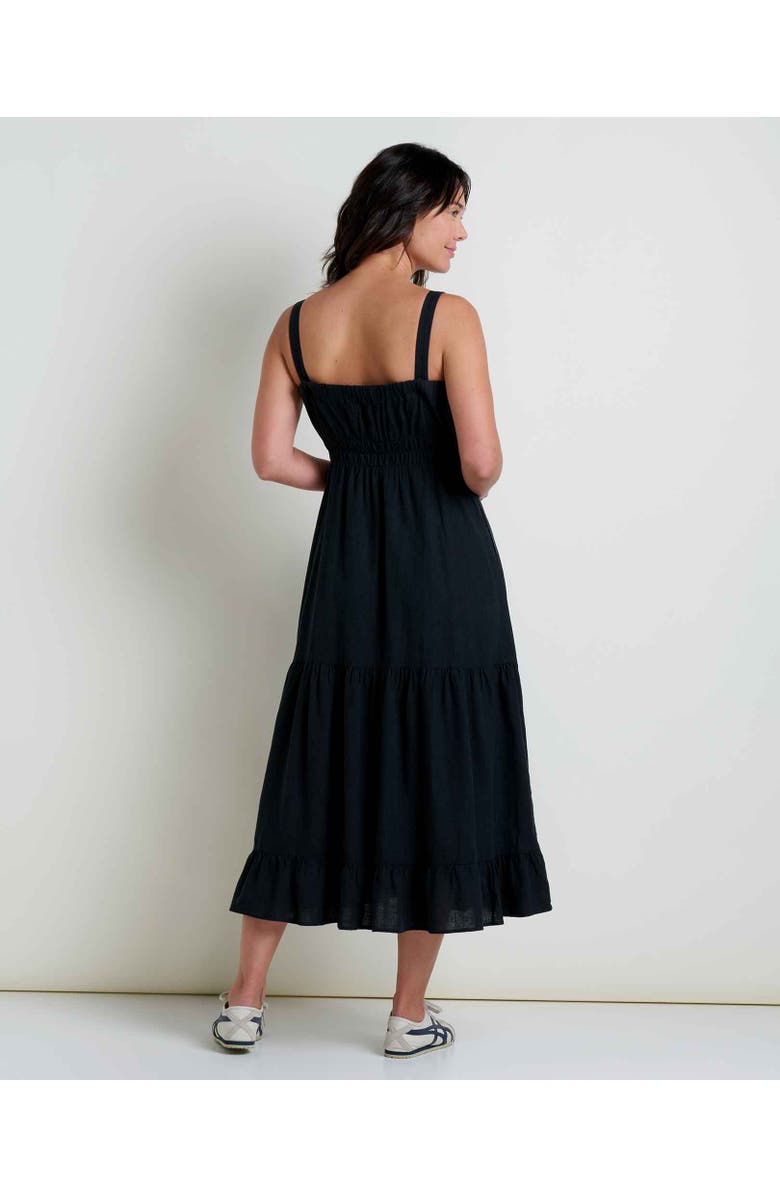 Toad & Co Taj Hemp Tiered Midi Sleeveless Dress, Alternate, color, 
