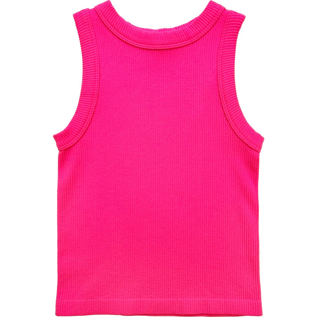 Suzette Collection Kids' Crewneck Rib Tank In Pink