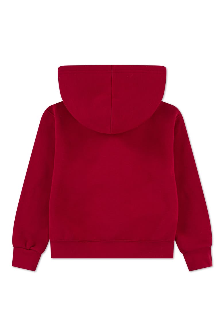Kids' Fleece Zip Hoodie, Alternate, color, GYM RED
