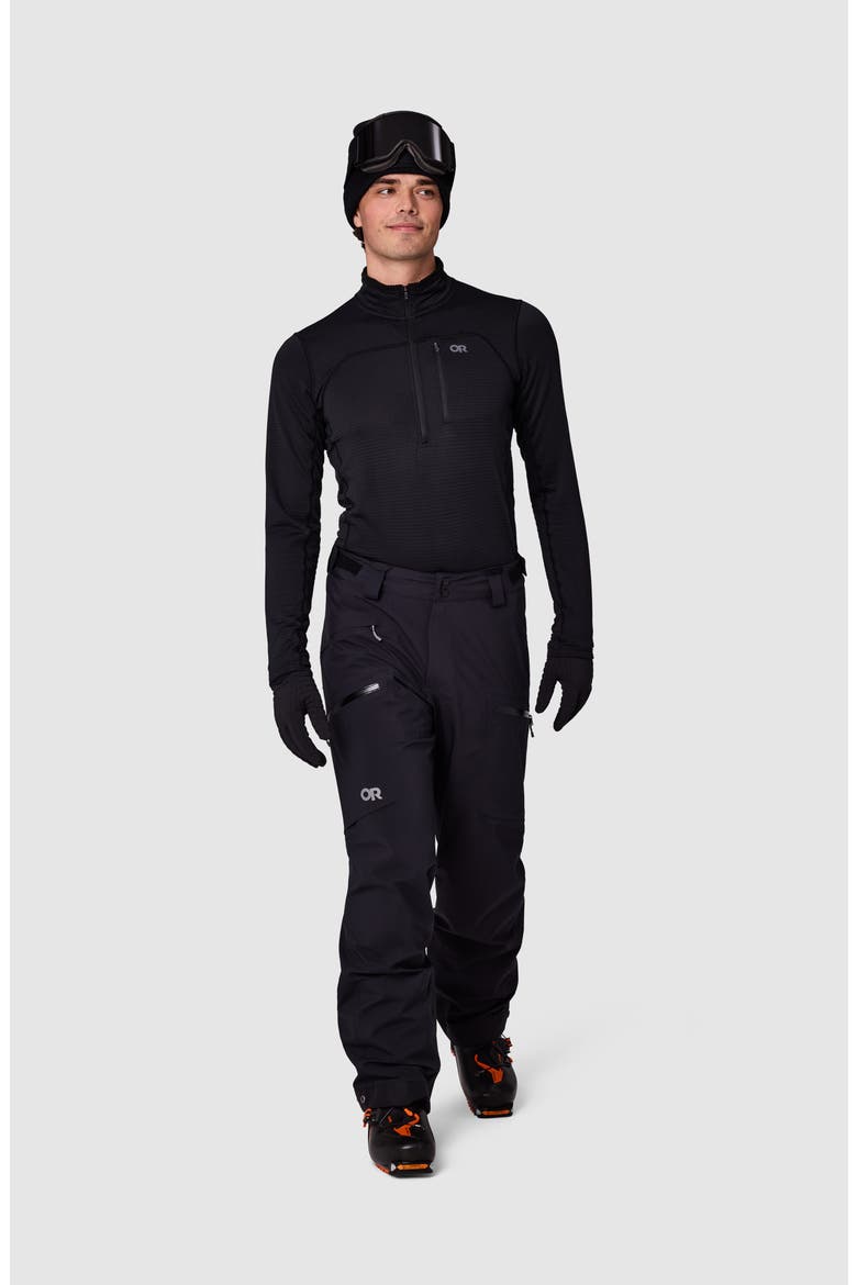 Skytour LT Waterproof Snow Pants, Alternate, color, BLACK