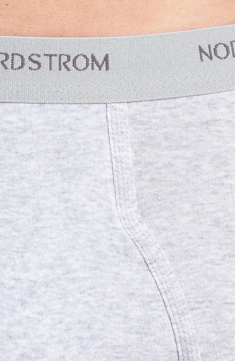 Nordstrom 4-Pack Supima<sup>®</sup> Cotton Briefs, Alternate, color, Black/ Navy/ Grey