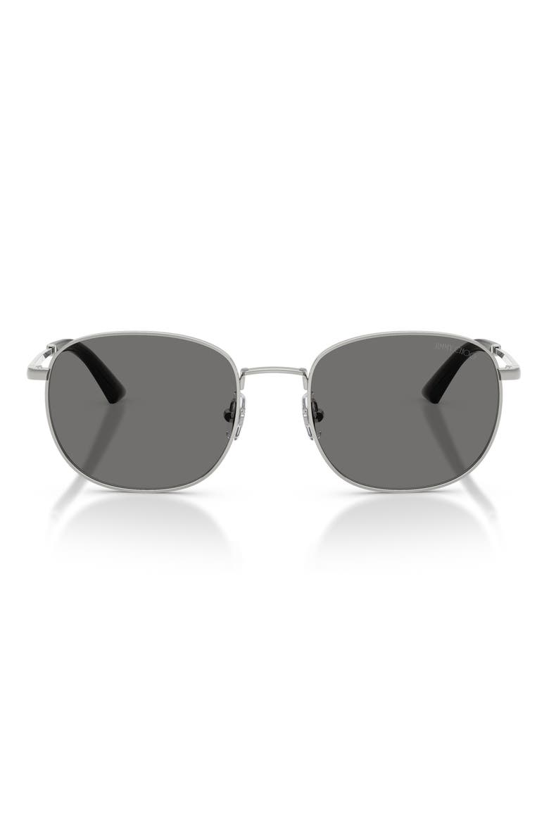 52mm Polarized Phantos Sunglasses, Main, color, SILVER / DARK GREY POLAR