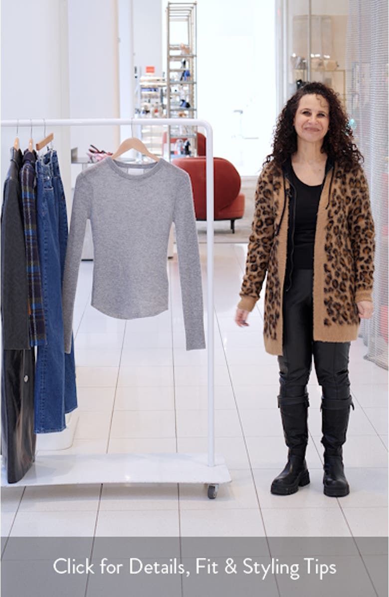 Alessia Wool & Cashmere Blend Rib Top, sales video thumbnail