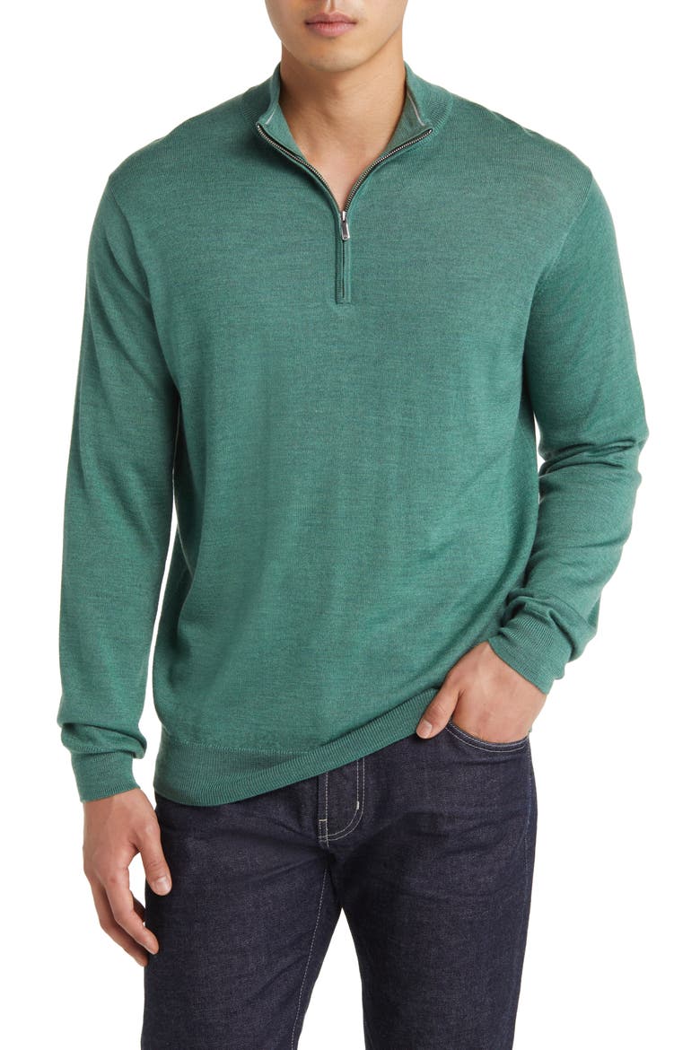 Autumn Crest Quarter Zip Sweater, Main, color, SAFARI