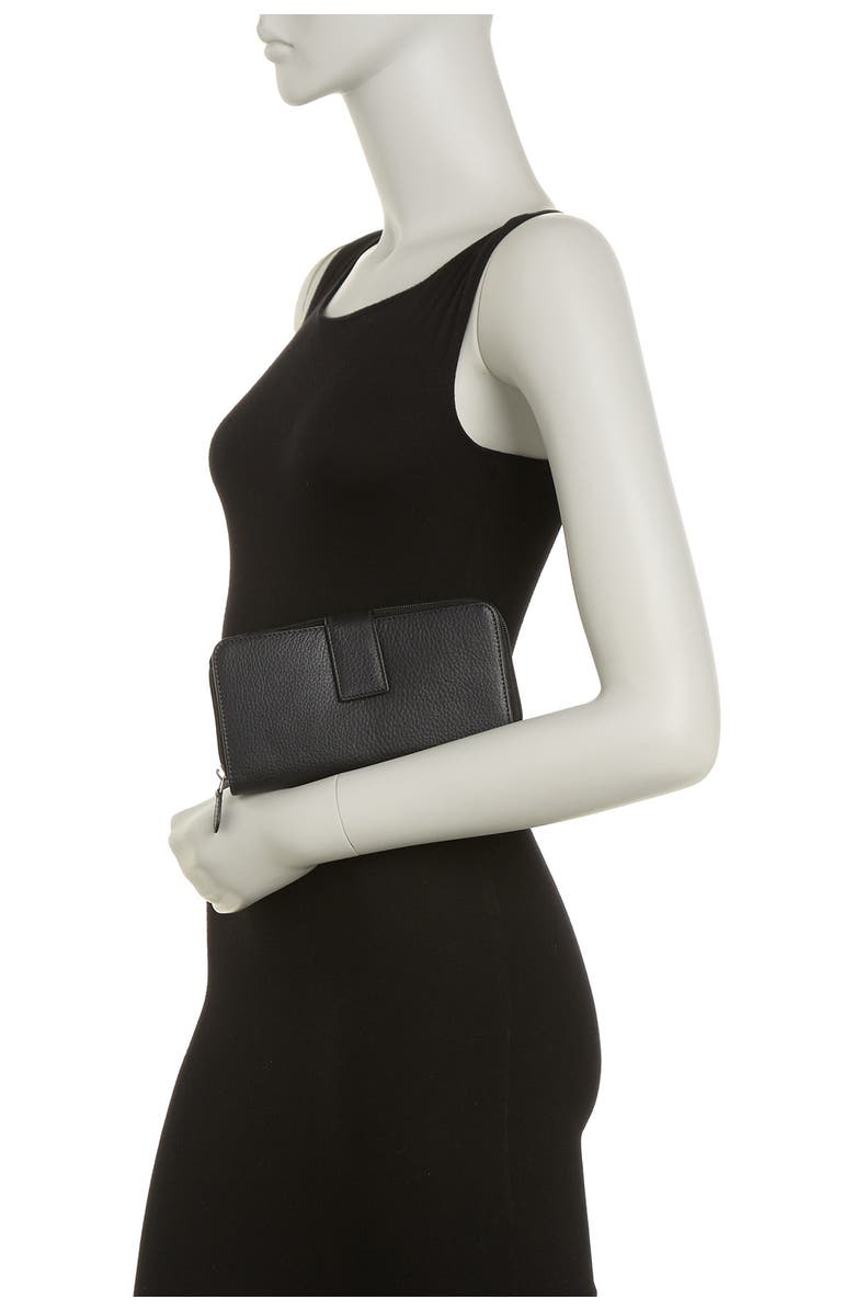 MUNDI SMALL LEATHER GOODS All-in-One Leather Continental Wallet, Alternate, color, 08N-Black