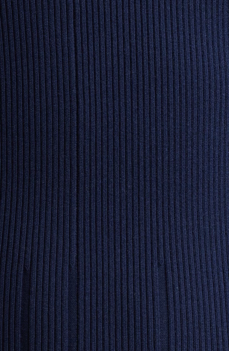 rag & bone Austen Long Sleeve Rib Sweater Dress, Alternate, color, Navy