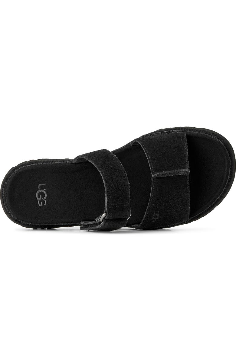 UGG<sup>®</sup> GoldenGaze Slide Sandal, Alternate, color, Black