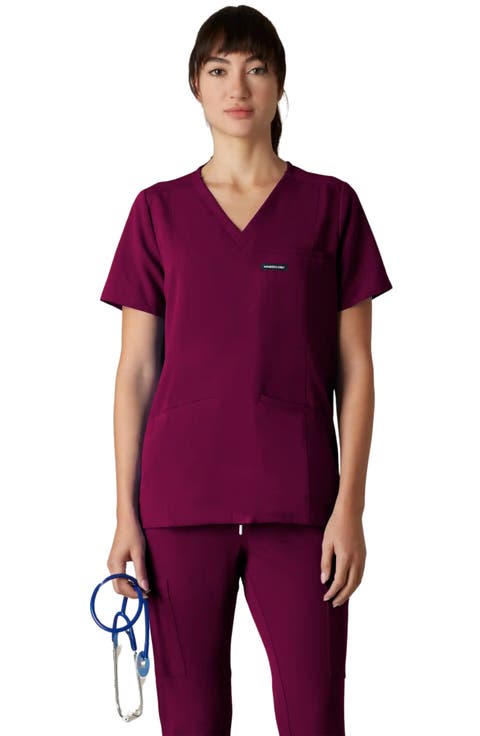 Siena 5-Pocket V-Neck Scrub Top