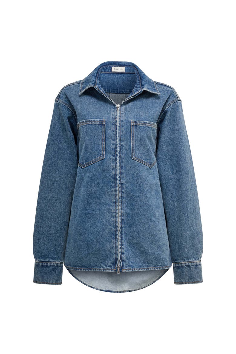 Xander Denim Shirt, Alternate, color, Denim
