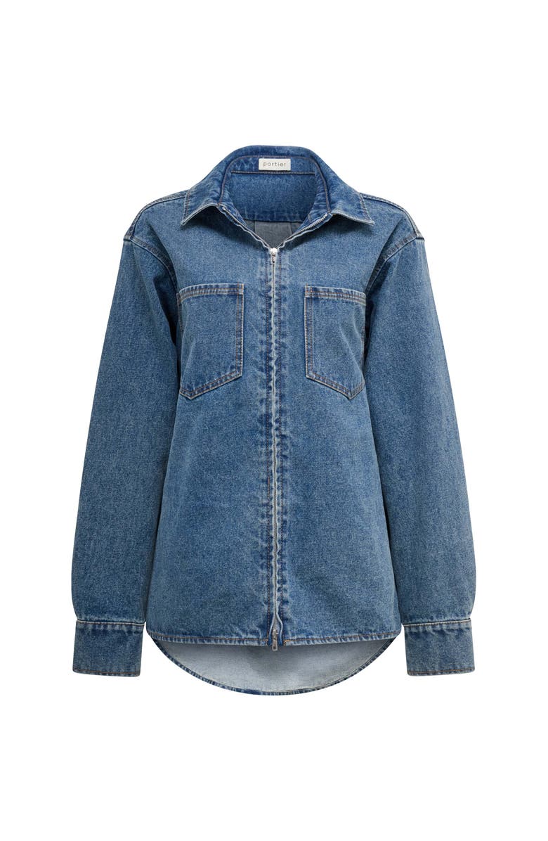 Portier Xander Denim Shirt, Alternate, color, Denim
