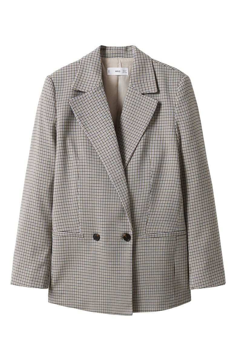 MANGO Double Breasted Blazer, Alternate, color, 