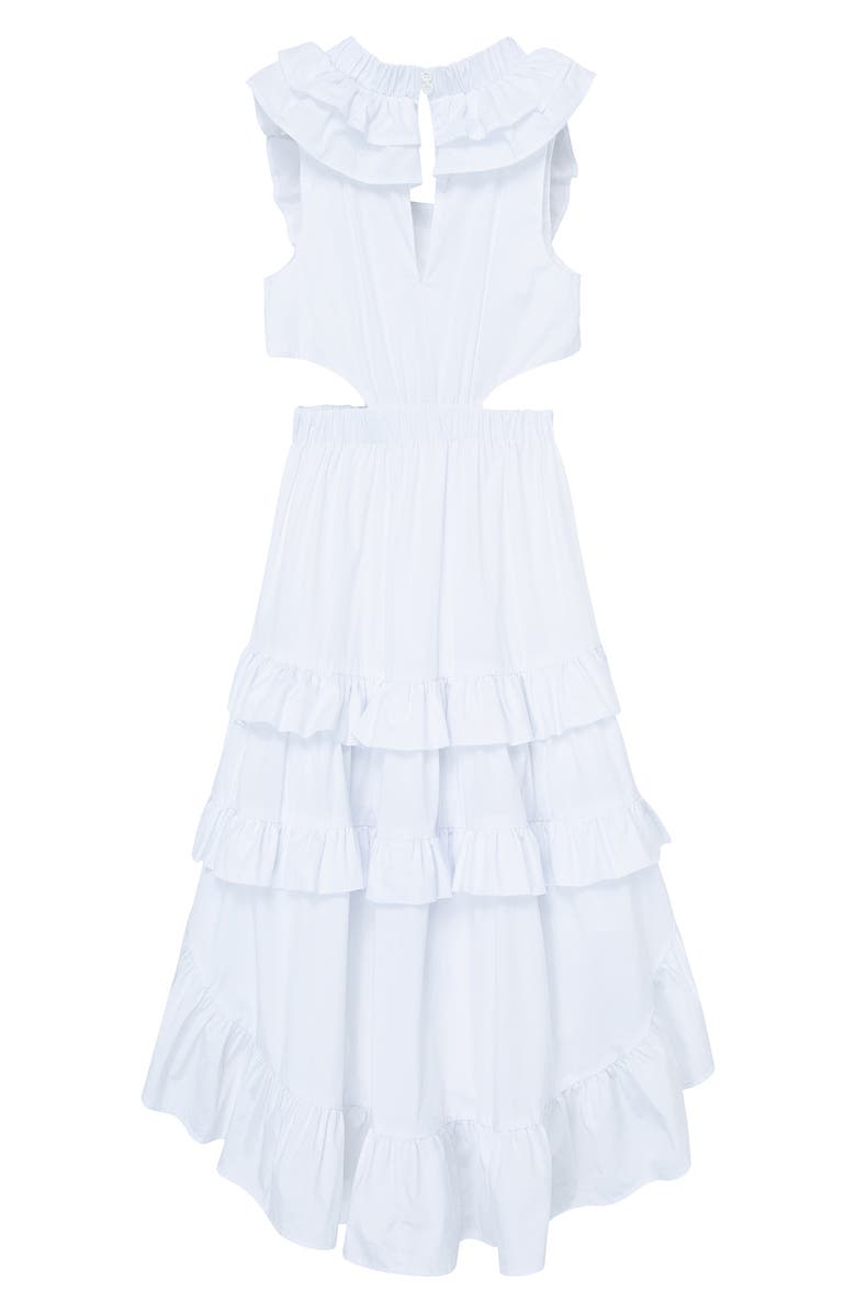 Habitual Kids' High-Low Cutout Ruffle Dress, Alternate, color, 