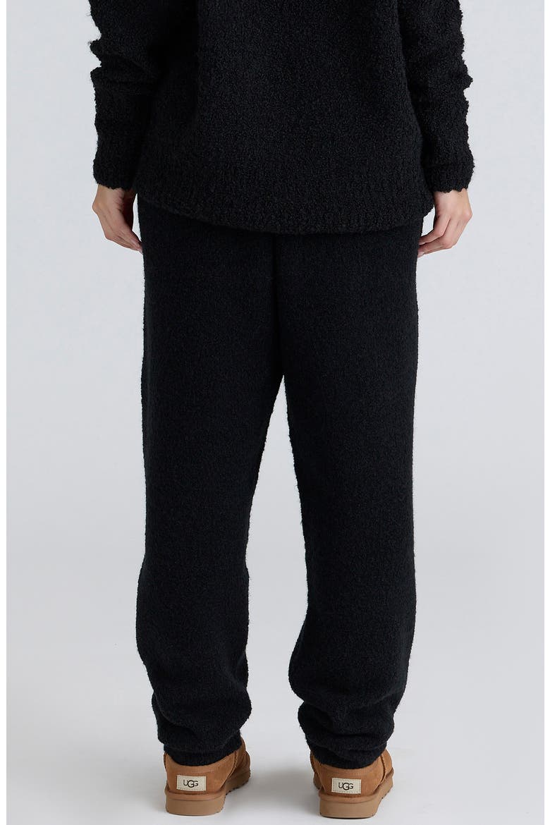 Geena Bouclè Knit Pants, Alternate, color, BLACK
