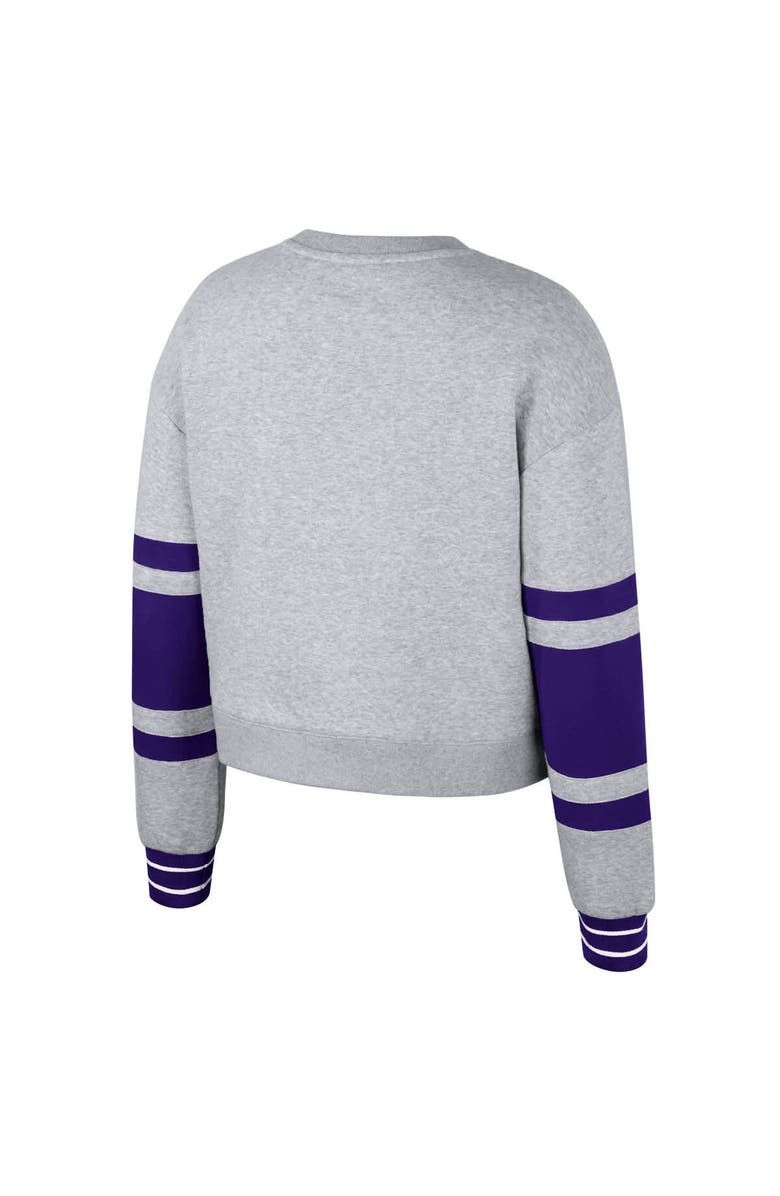 Stadium Essentials Women's Stadium Essentials Heather Gray Phoenix Suns 2024/25 City Edition Scrimmage Cropped Pullover Sweatshirt, Alternate, color, Heather Gray