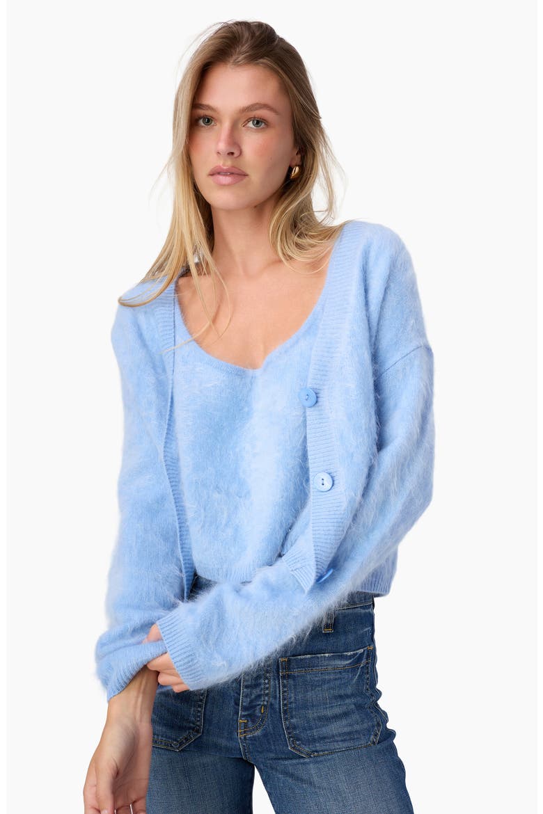 Ami Cashmere Tank, Alternate, color, CERULEAN