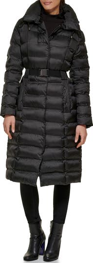 Cire Hooded Belted Puffer Jacket