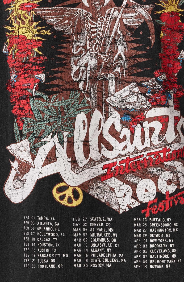 AllSaints Roque Graphic T-Shirt Dress, Alternate, color, 