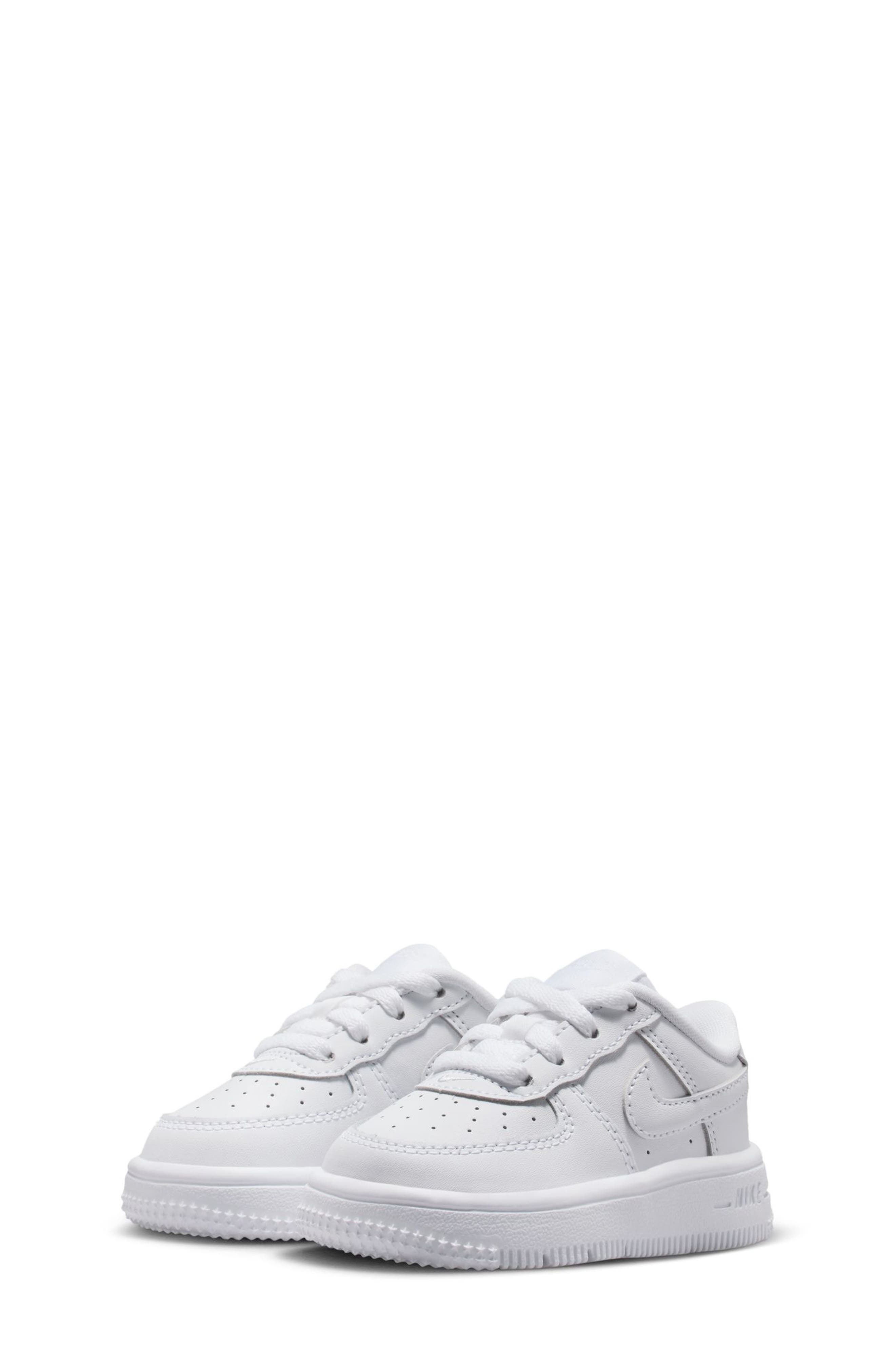 Kids' Air Force 1 Sneaker, Alternate, color, 100 WHITE/WHITE/WHITE/WHITE