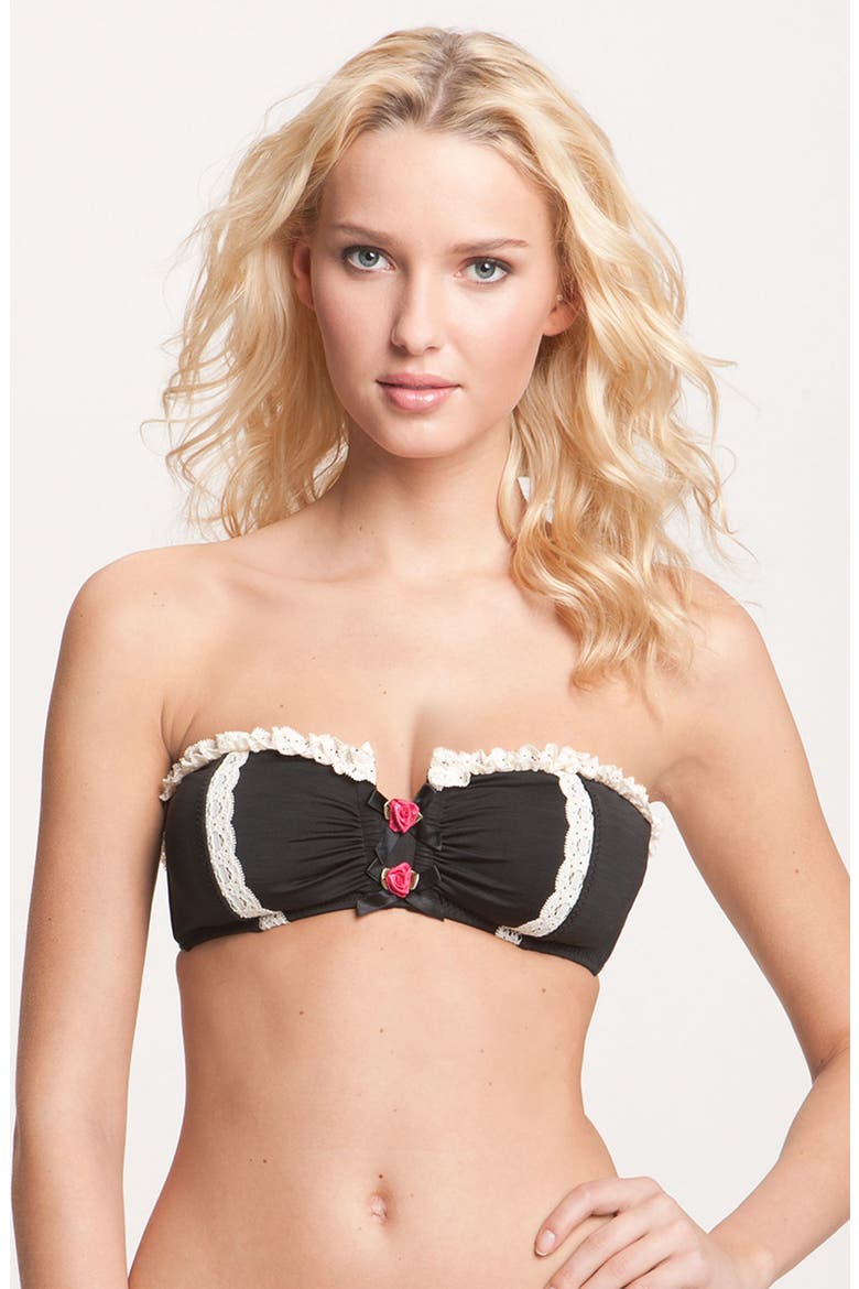 'Lace is More' Bikini Top, Main, color, CAFE