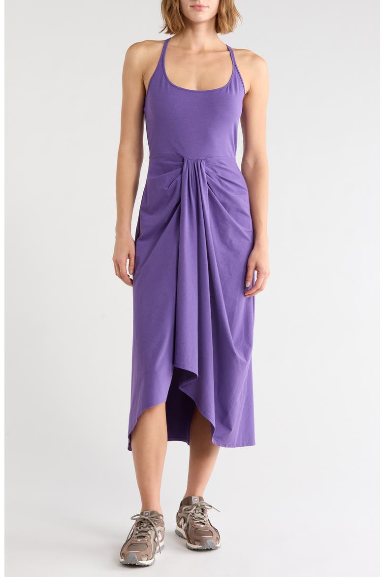 Sarong Drape Dress, Main, color, FOX GLOVE