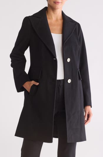 Michael Kors Black wool lined outlets peacoat Womens 2