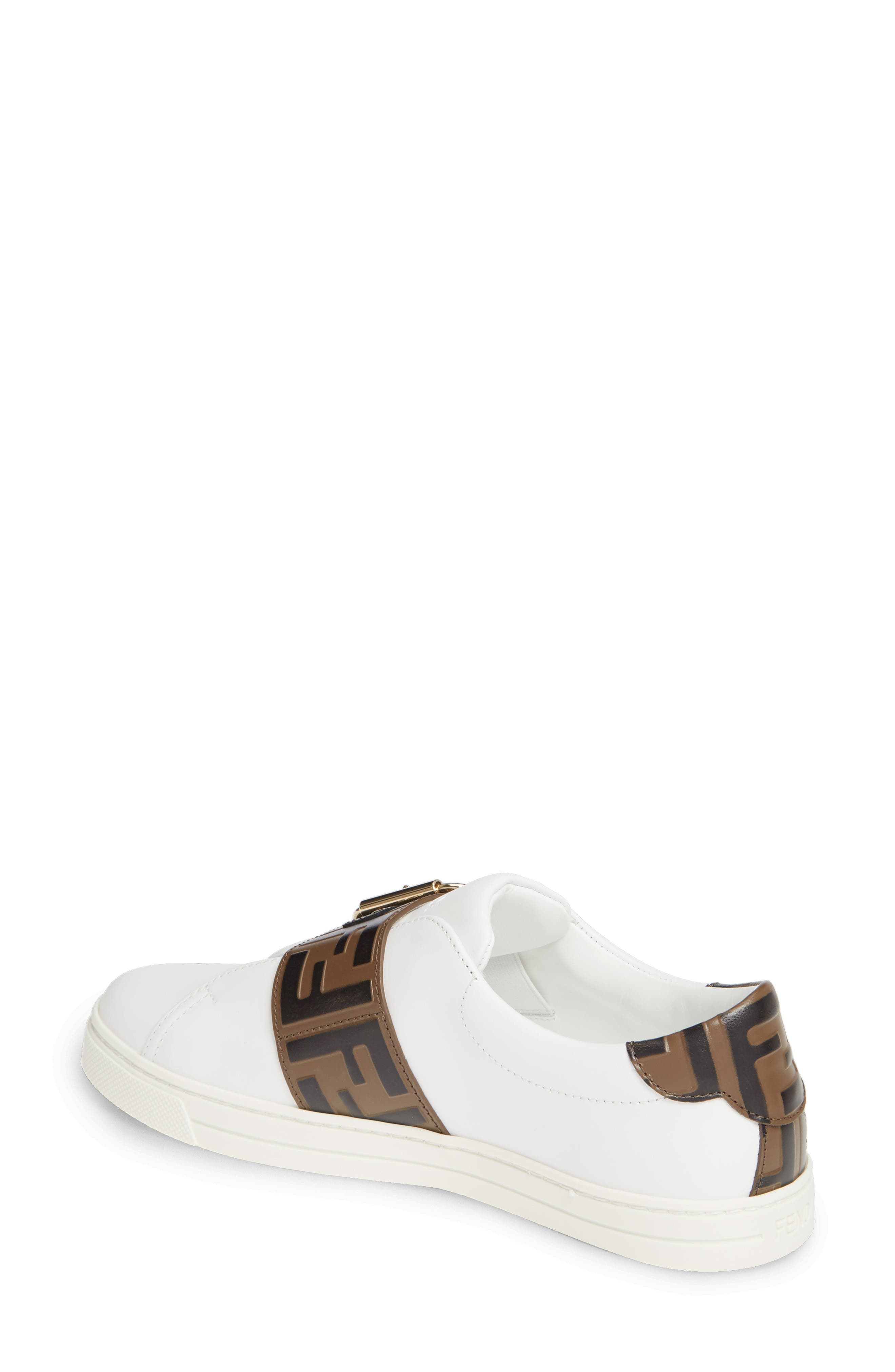 Fendi Pearland Logo Slip-On Sneaker, Alternate, color, 