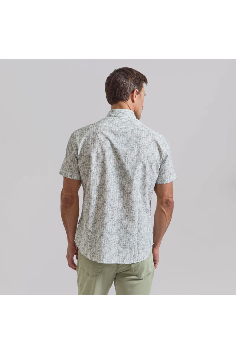The Azure Short Sleeve Shirt, Alternate, color, Sage Floral