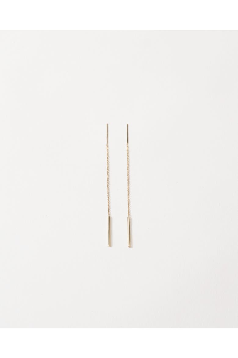 Louise Threader Earrings, Main, color, Gold Vermeil