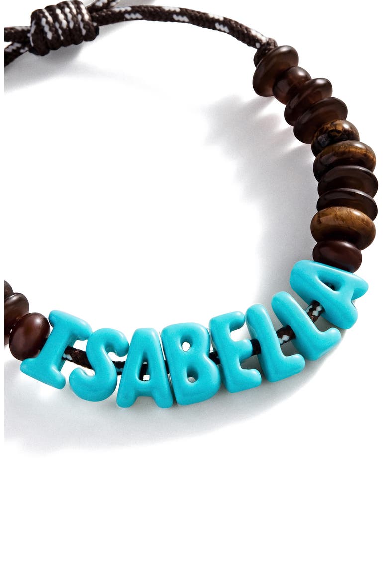 Make Waves Custom Beaded Bracelet, Alternate, color, BROWN MULTI