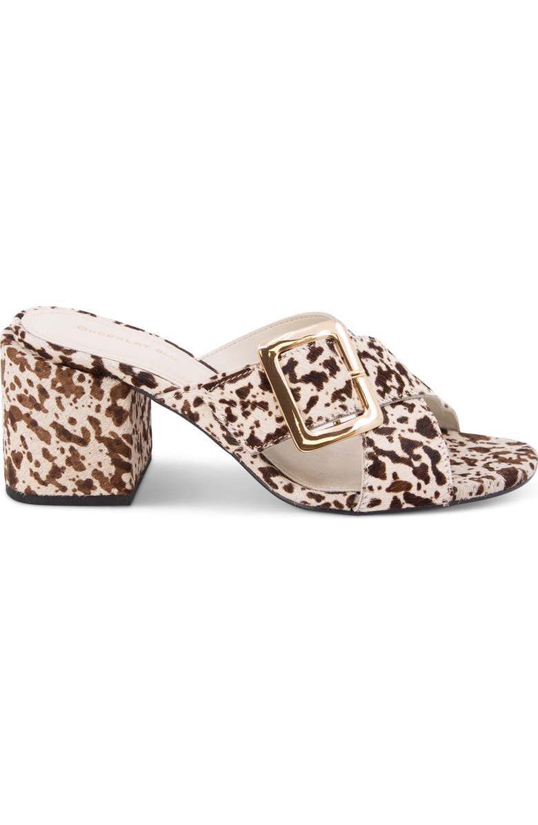 Chocolat Blu Eiko Block Heel Sandal, Alternate, color, White Cheetah Calf Hair