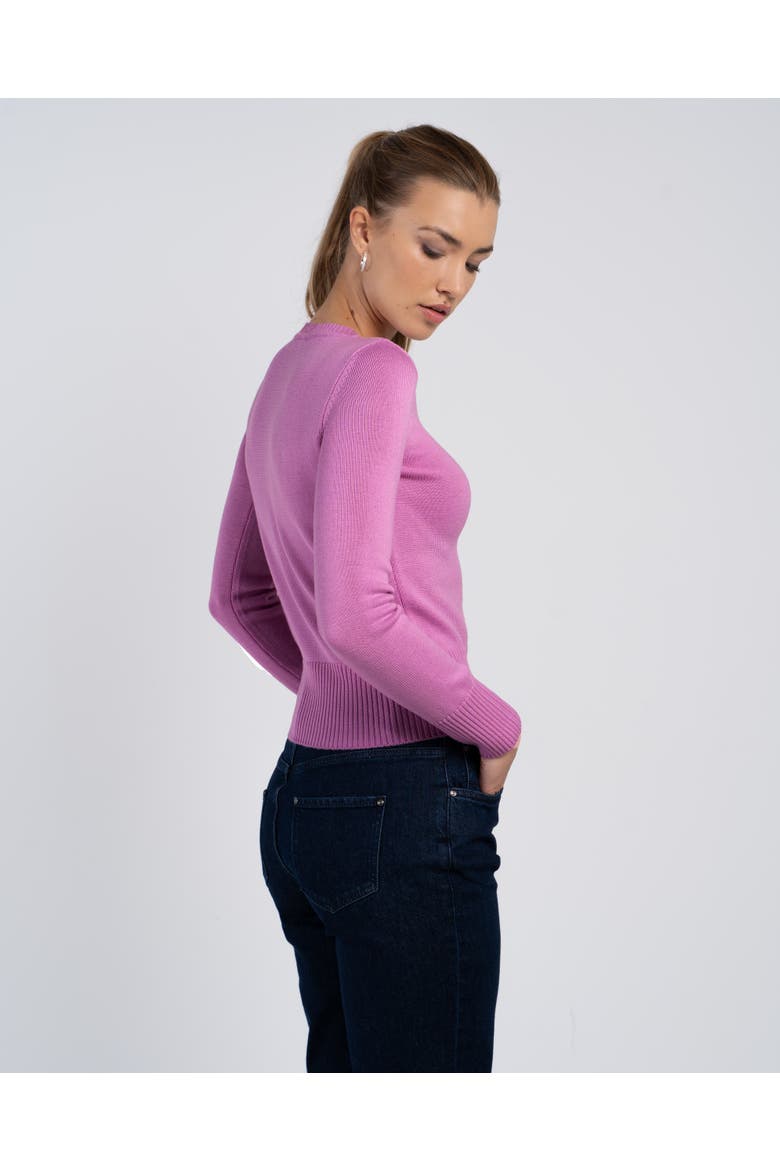 Minna Long Sleeve Crew Neck Sweater, Alternate, color, Smokey Orchid