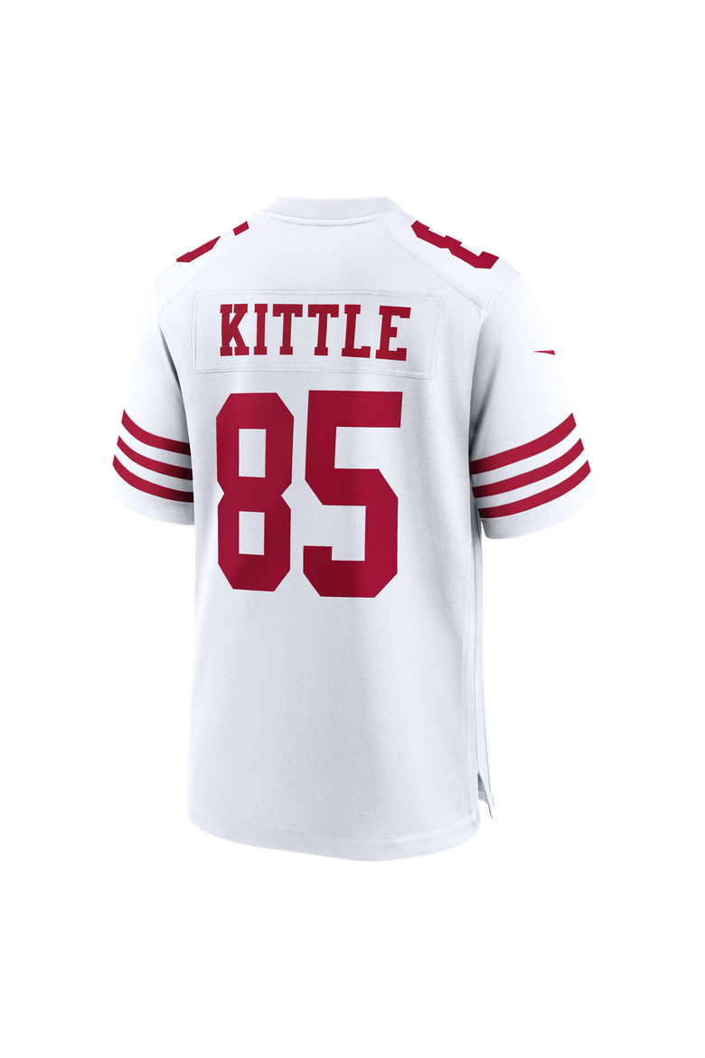 Men's Nike George Kittle White San Francisco 49ers 80th Anniversary Game Jersey, Alternate, color, White