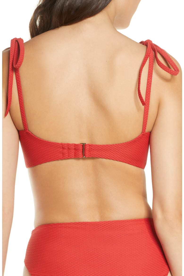 Easy Retro Bikini Top, Alternate, color, RED POMPEII