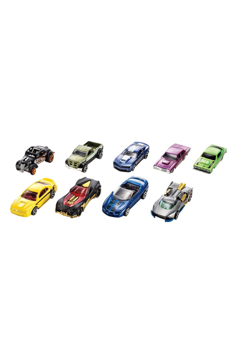 Mattel Hot Wheels<sup>®</sup> 9-Car Pack of 1:64 Scale Vehicles, Main, color,